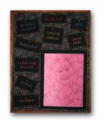 be still and know that I am god art quilt